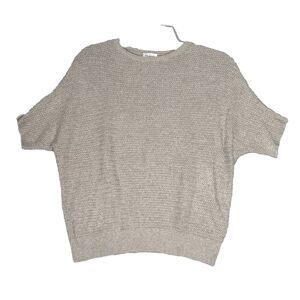 The Reset R‎ Label Sweater Womens Large Beige Dolman Casual Neutral Minimalist